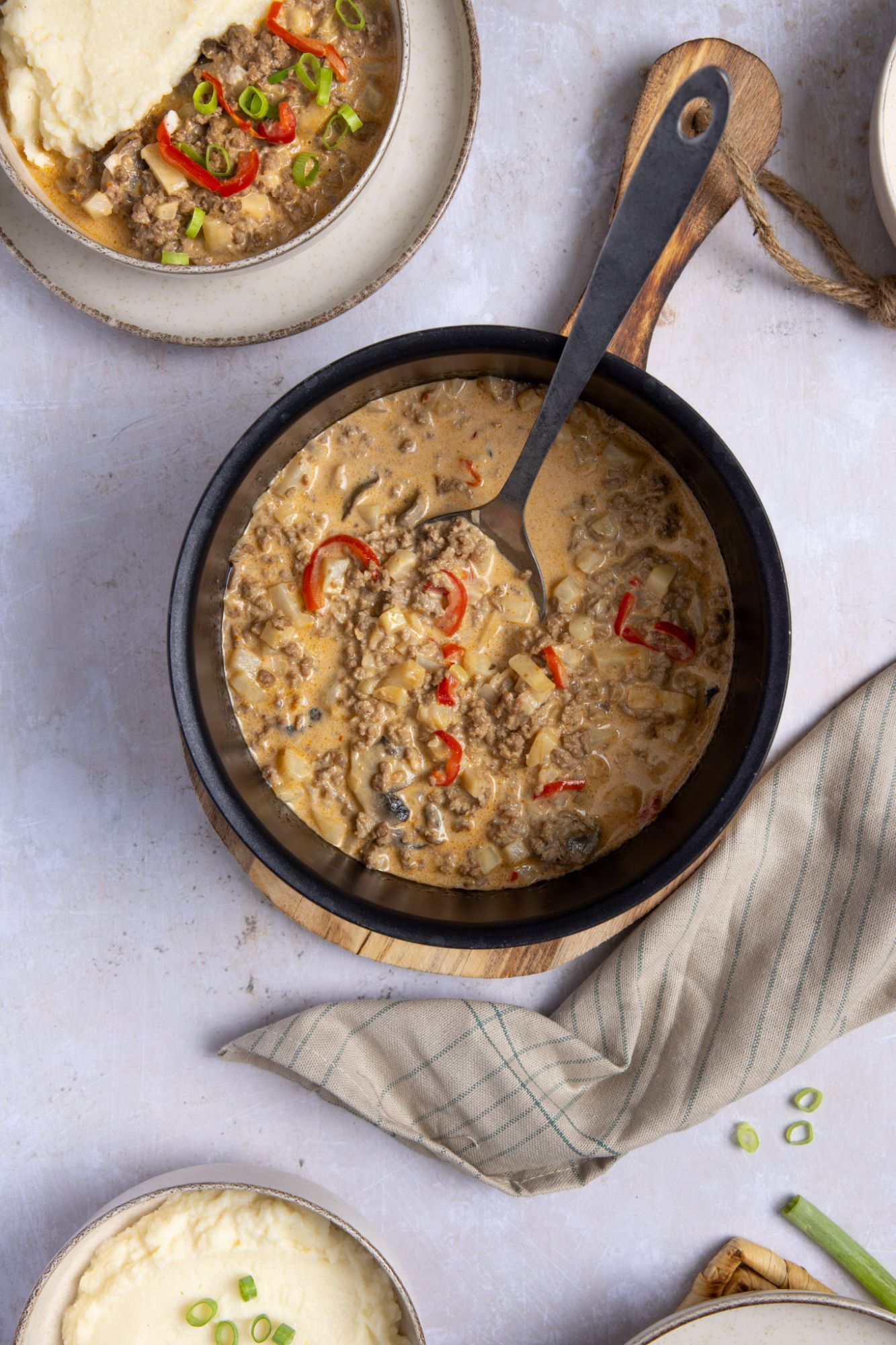 Lavkarbo gryterett med kjøttdeig. Foto: Aina Sjo.