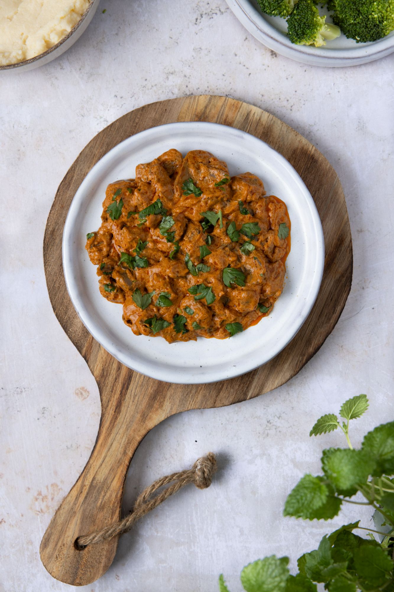 Lavkarbo biff stroganoff. Foto, Aina Sjo