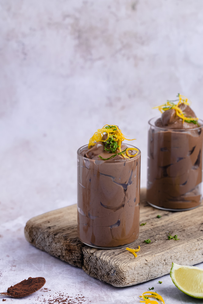 Lavkarbo sjokoladepudding med avokado. Foto: Aina Sjo.