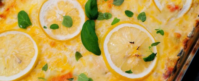 Lakseform med kremet eple- og sitronsaus