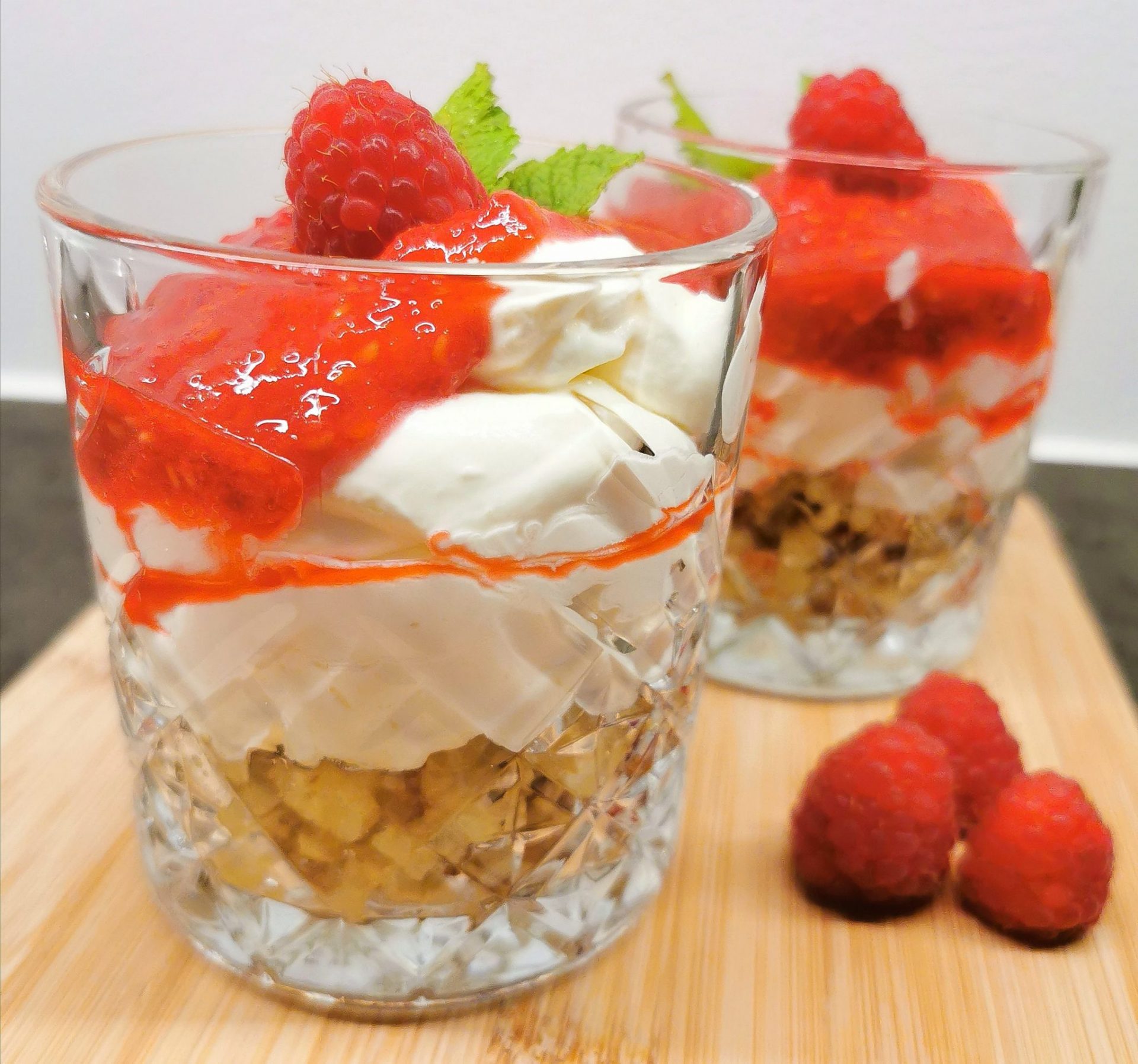 Lavkarbo ostekake i glass