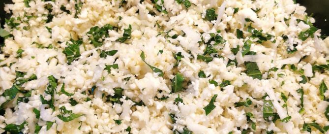 Blomkålris med grønnkål