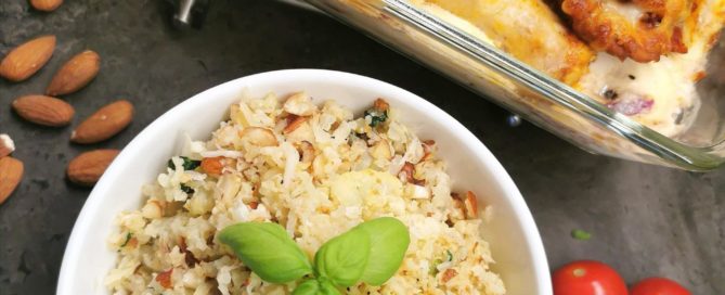 Blomkålris med mandler