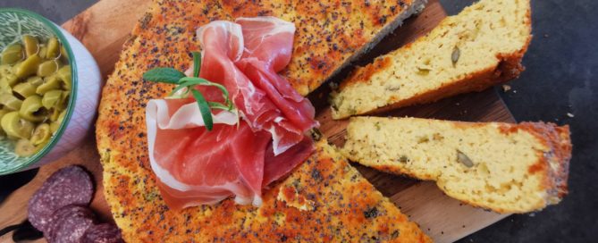 Lavkarbo olivenbrød