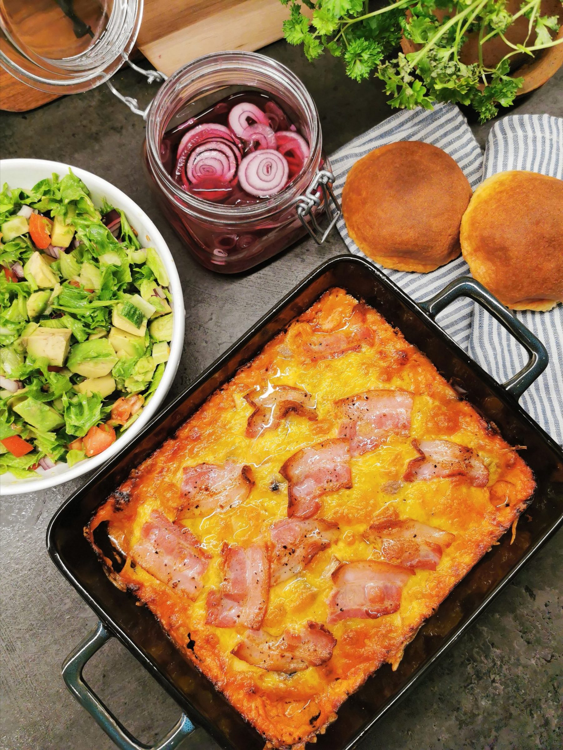 Lavkarbo cheeseburgerform