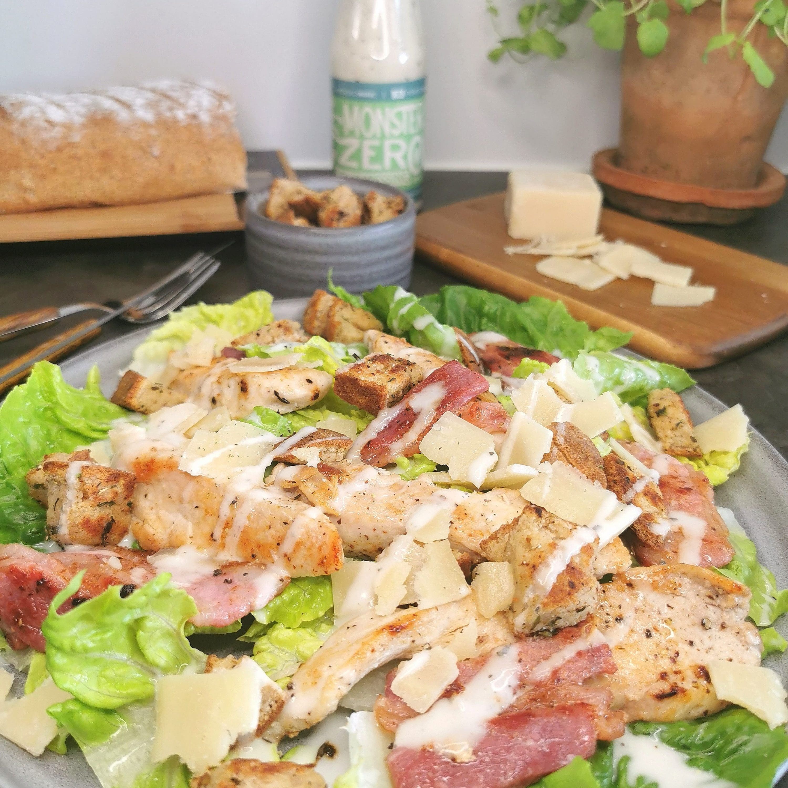 Lavkarbo cæsarsalat