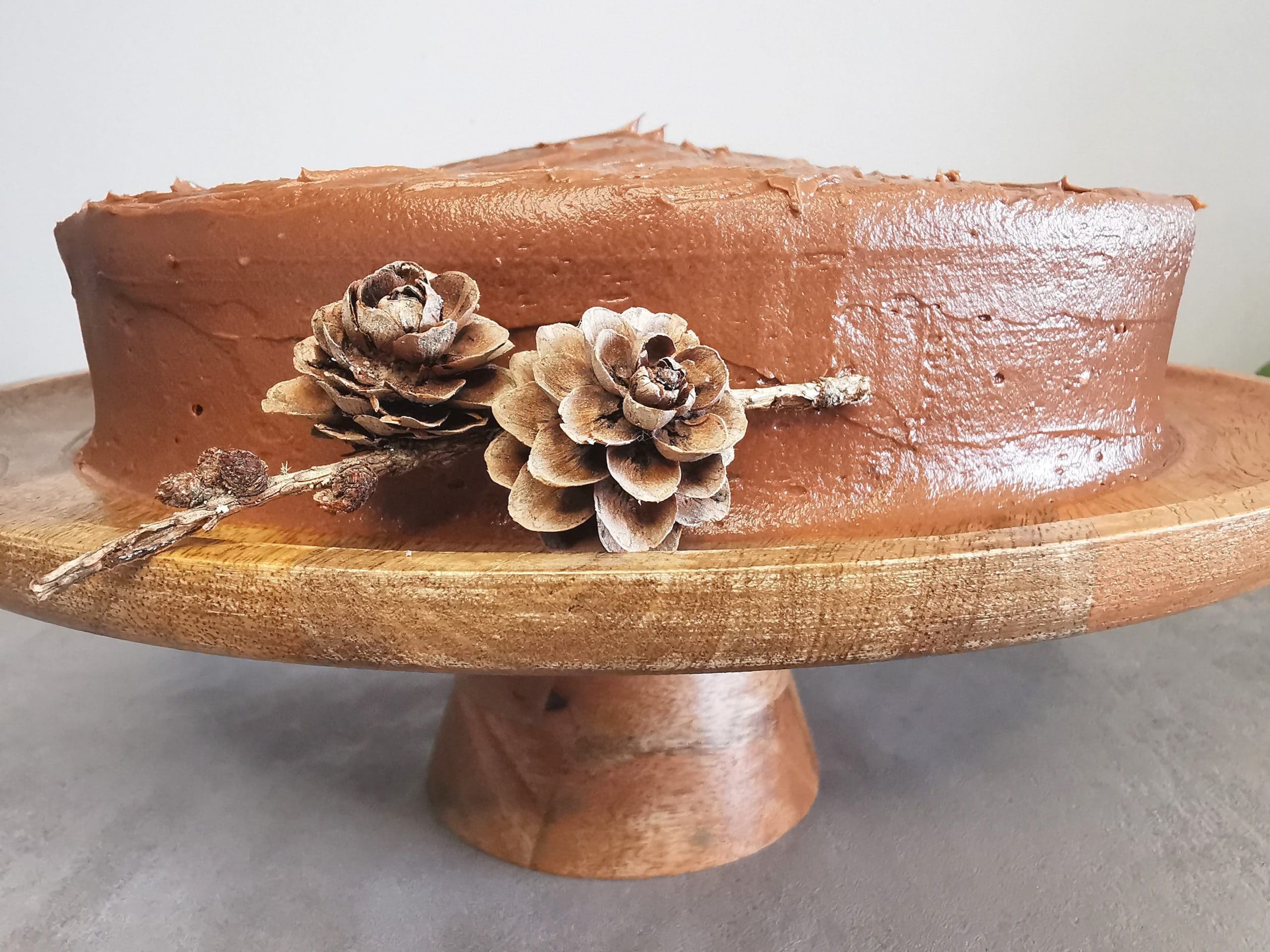 Lavkarbo sjokoladekake med sjokoladekrem