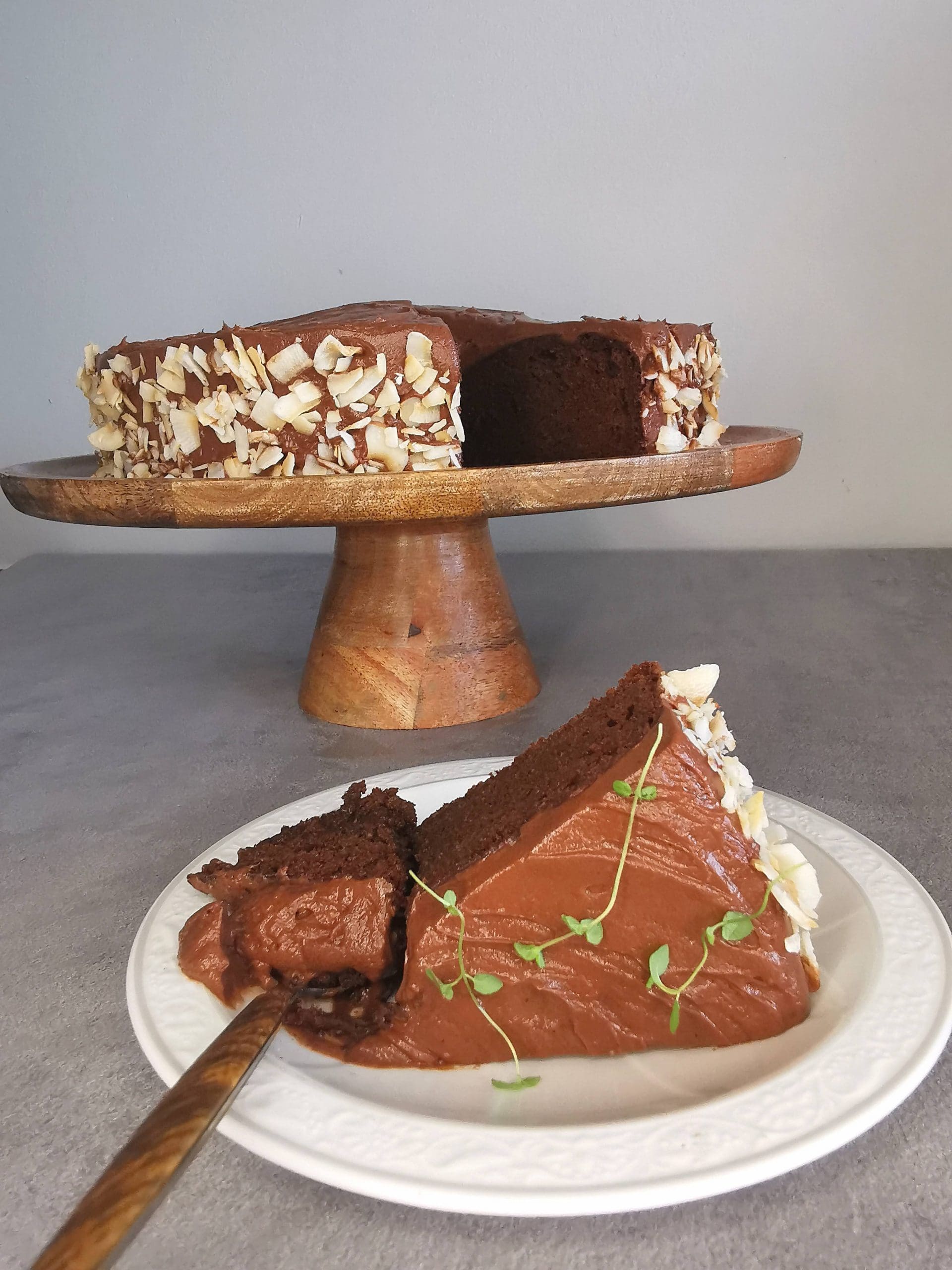 Lavkarbo sjokoladekake med sjokoladekrem