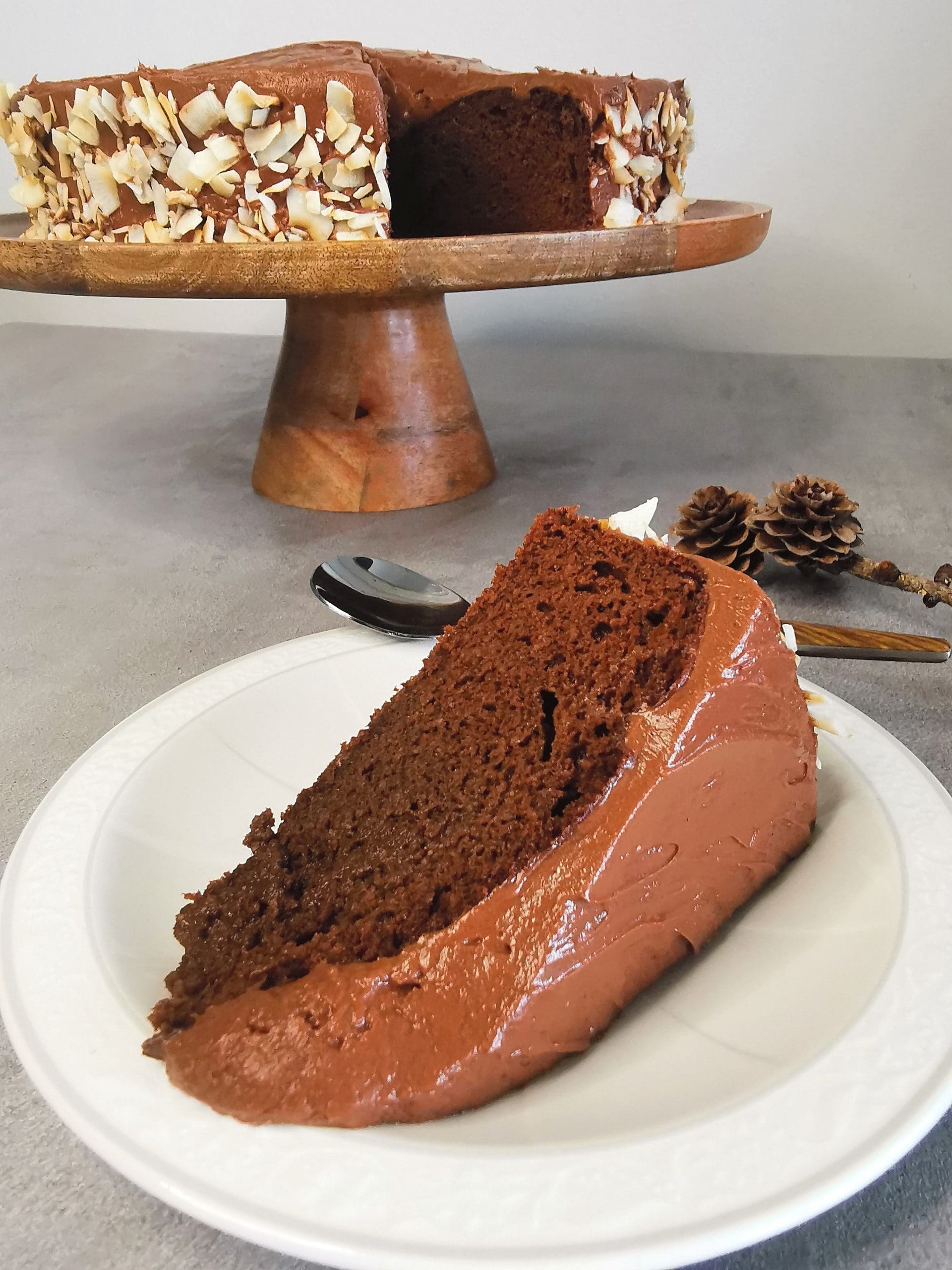 Lavkarbo sjokoladekake med sjokoladekrem