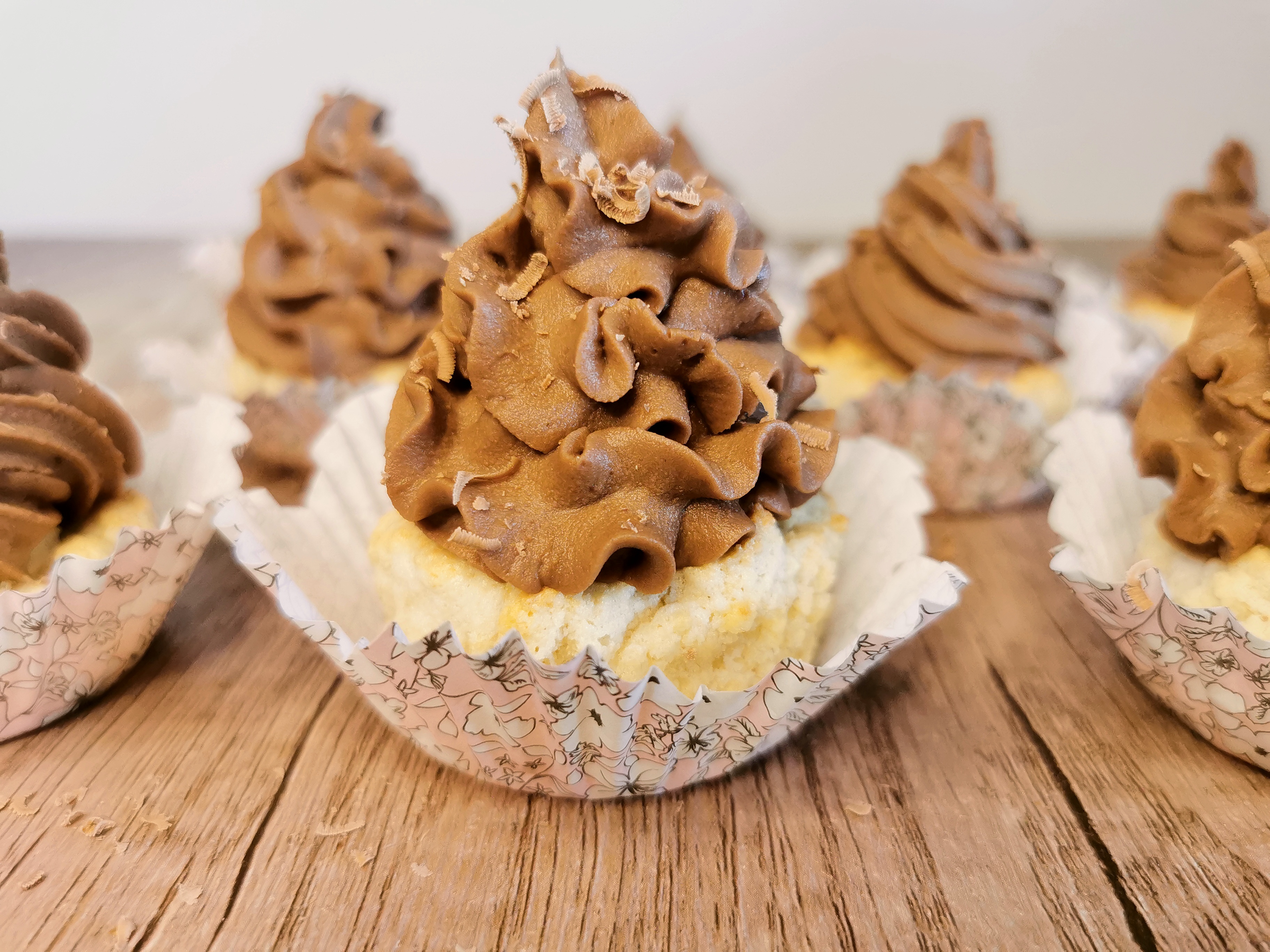 Nøttemuffins med sjokoladeganache