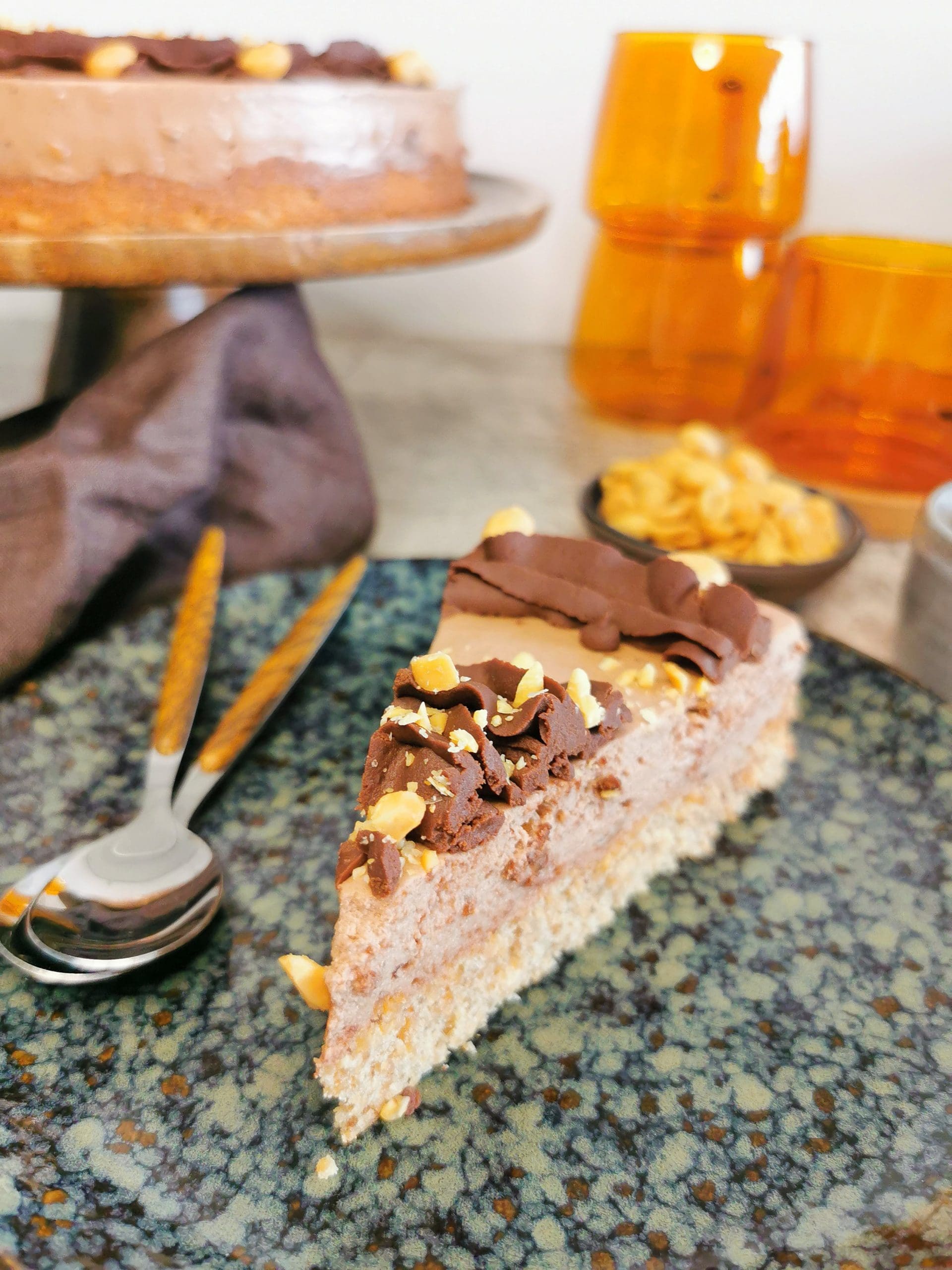 Lavkarbo snickers ostekake