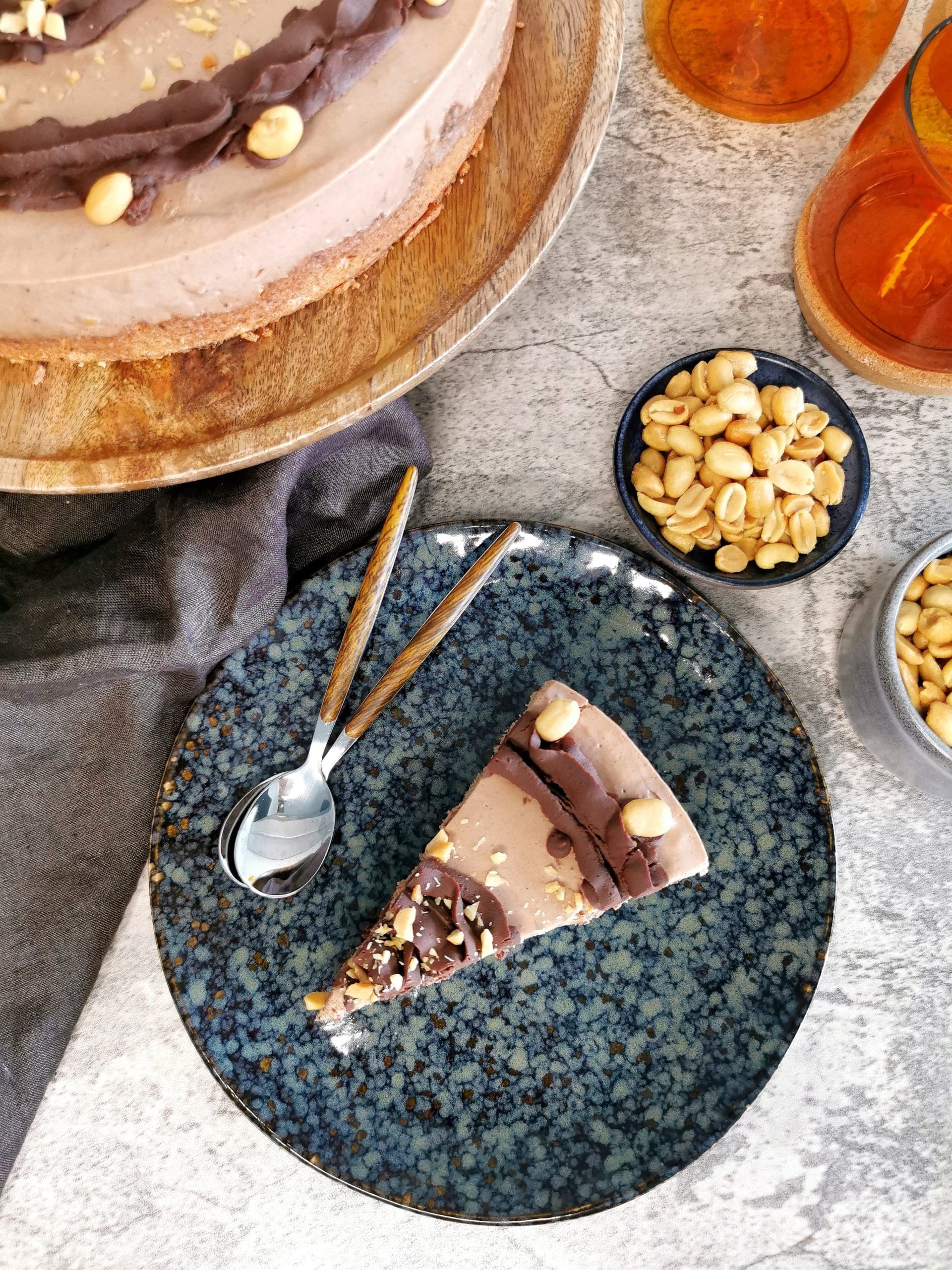 Lavkarbo snickers ostekake