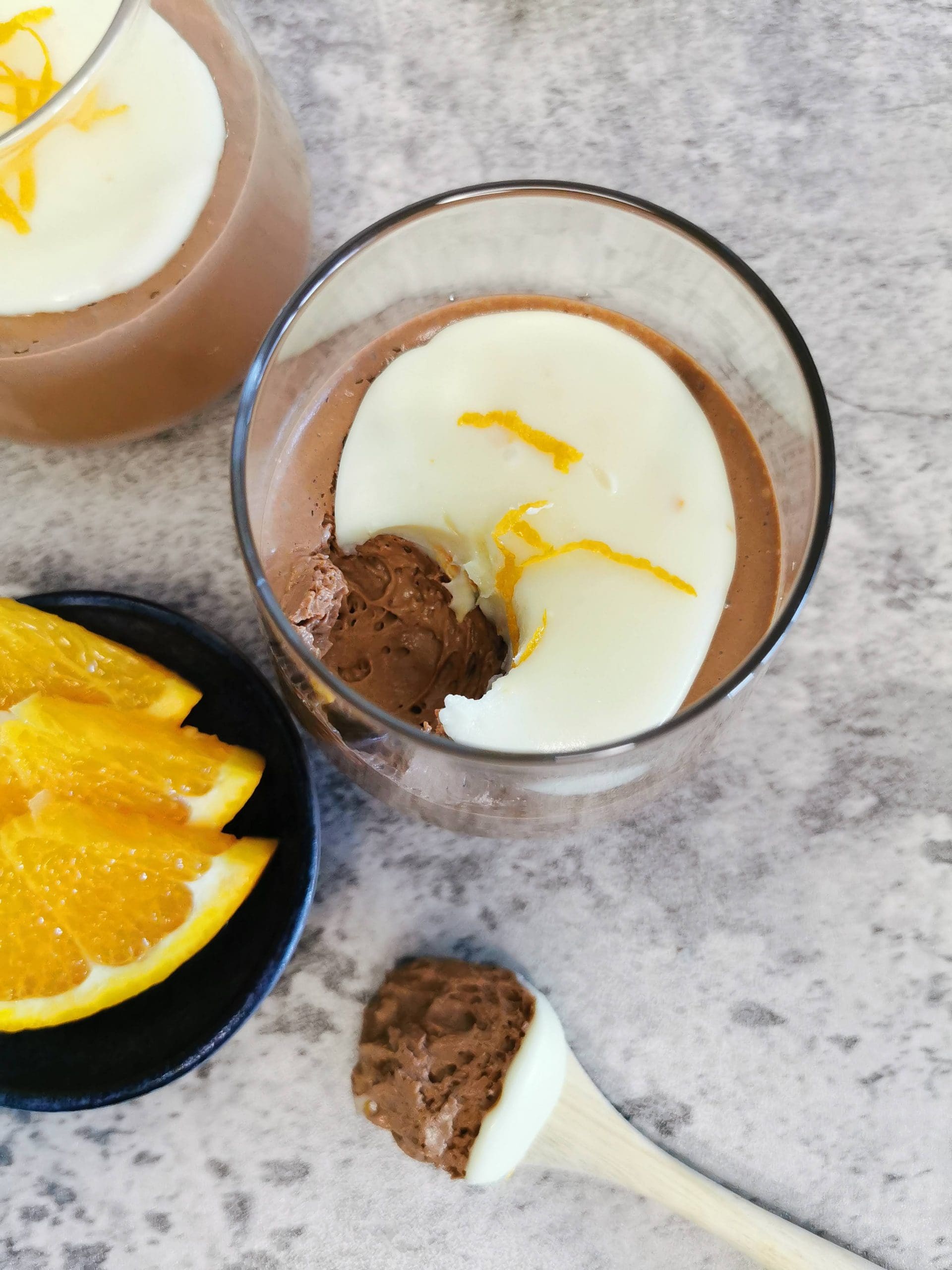 Lavkarbo appelsin- og sjokolademousse