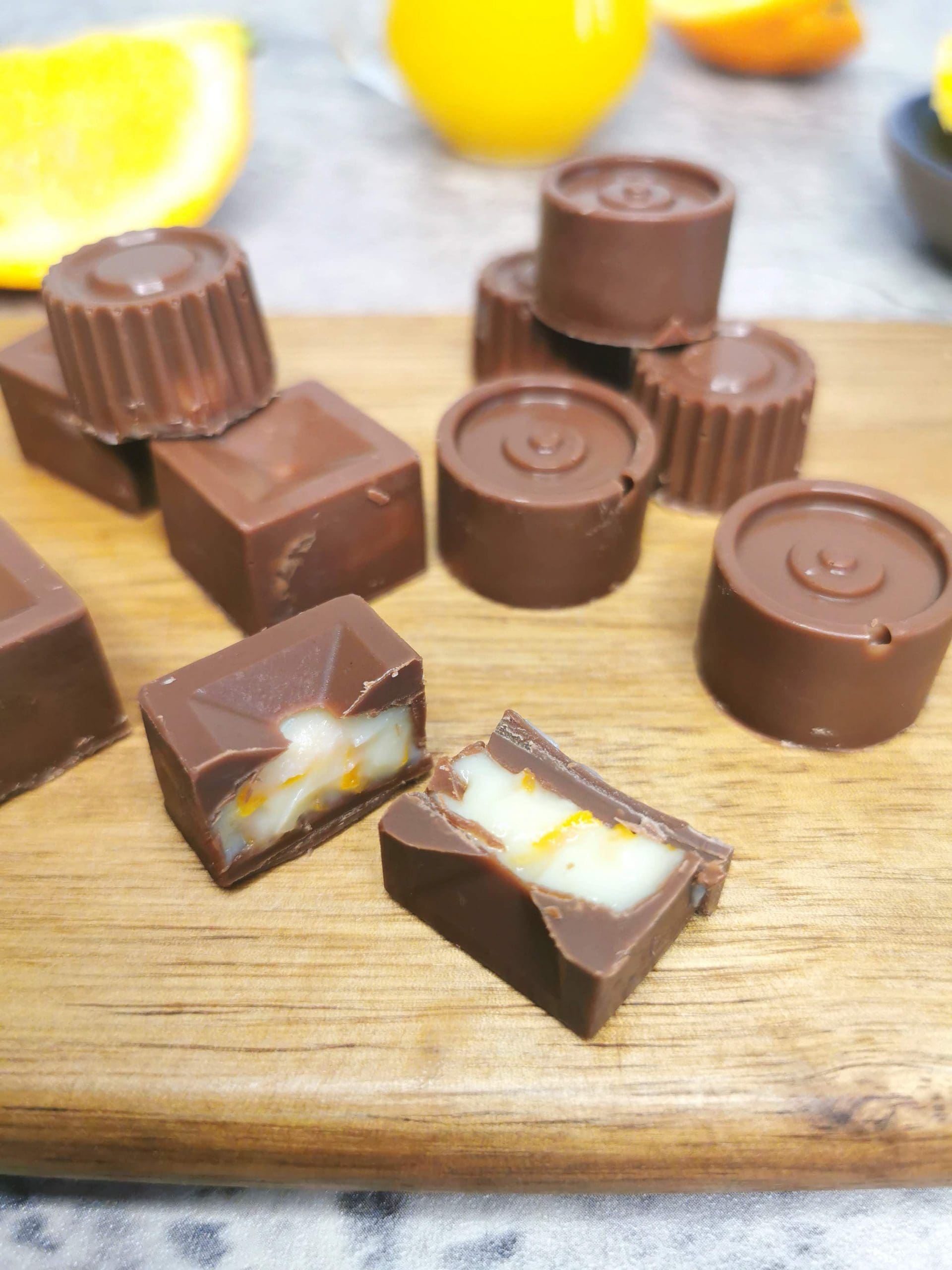 Lavkarbo sjokolade med appelsinfyll