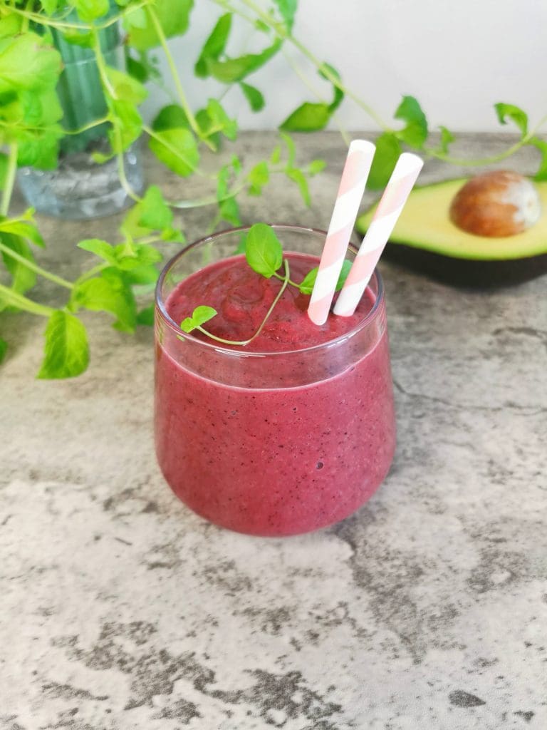 Lavkarbo blåbærsmoothie