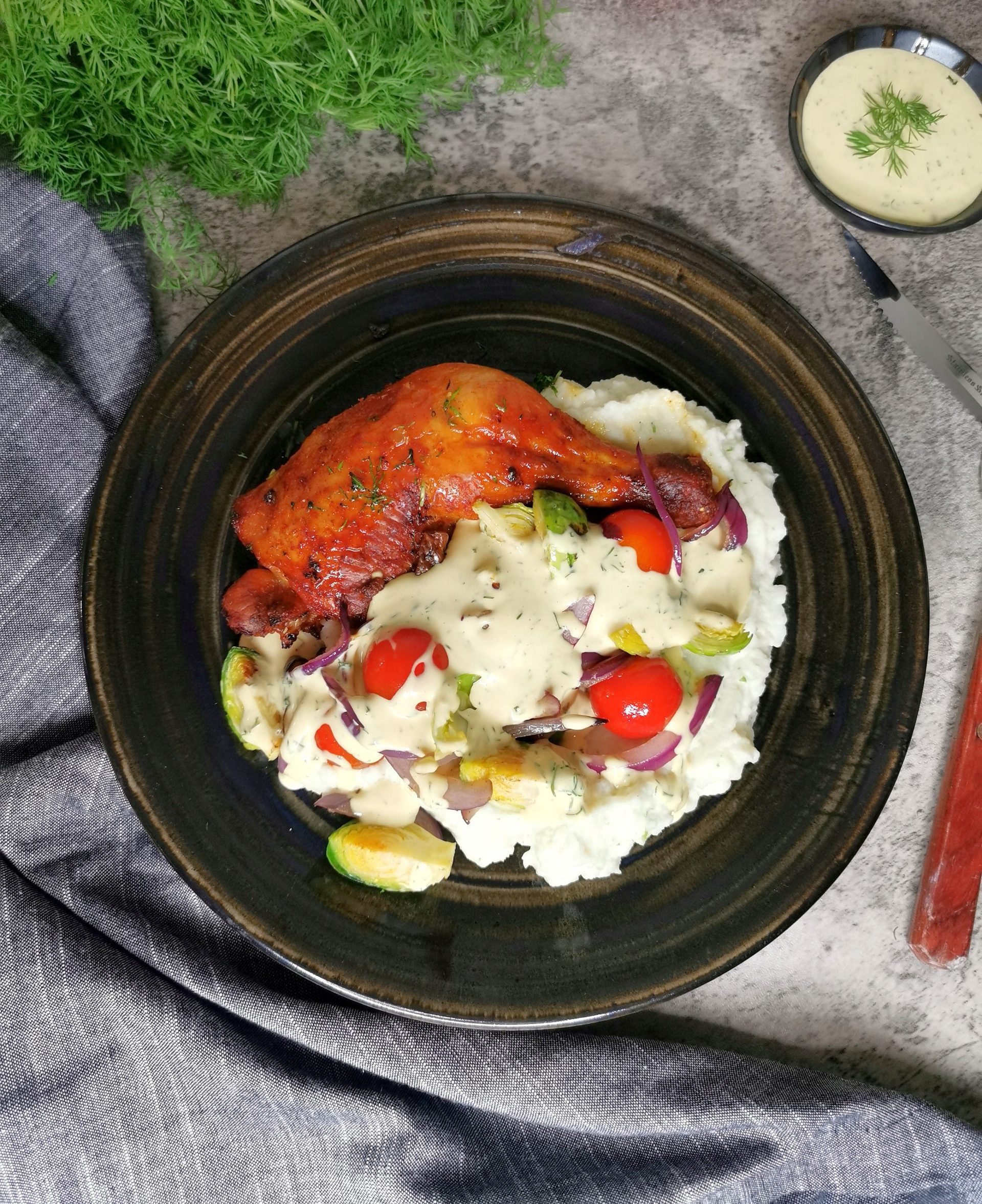 Kyllinglår med sennepssaus