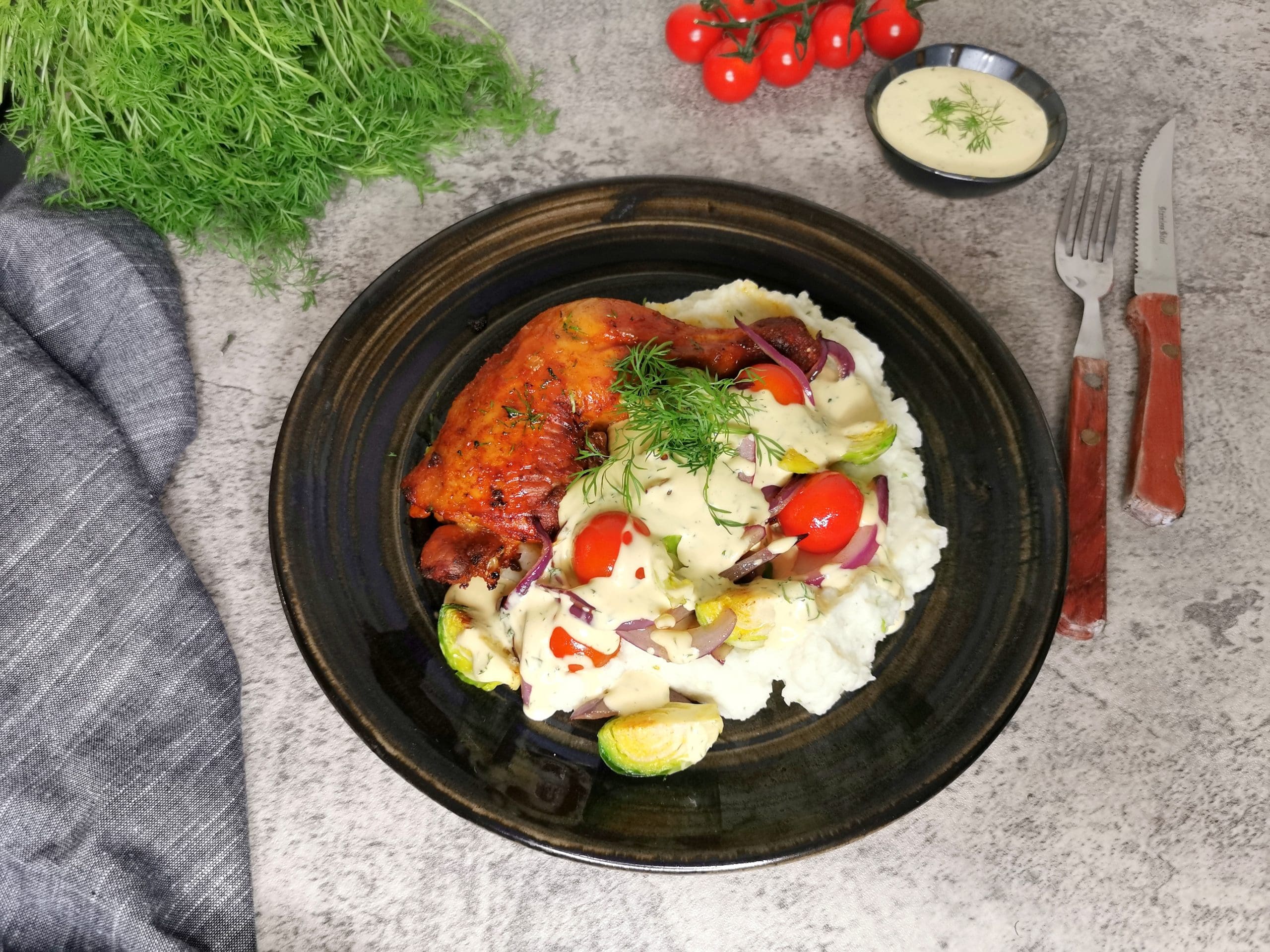 Kyllinglår med sennepssaus