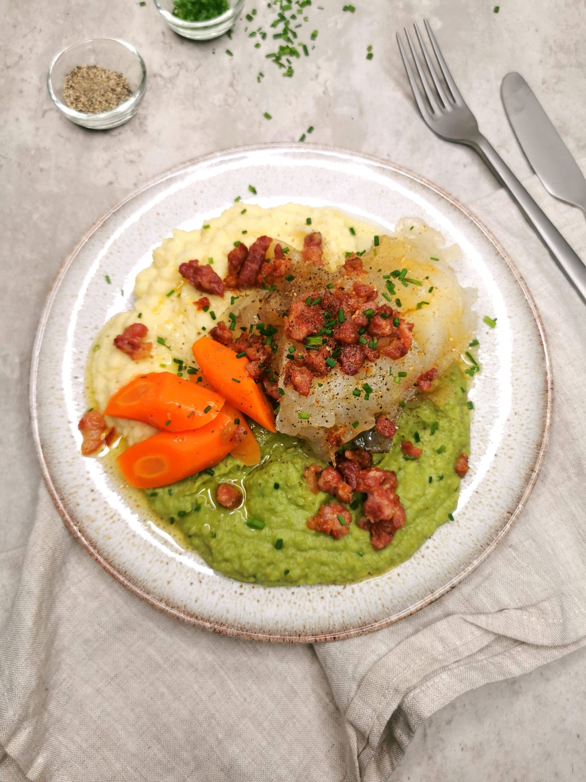 Lutefisk med lavkarbo tilbehør