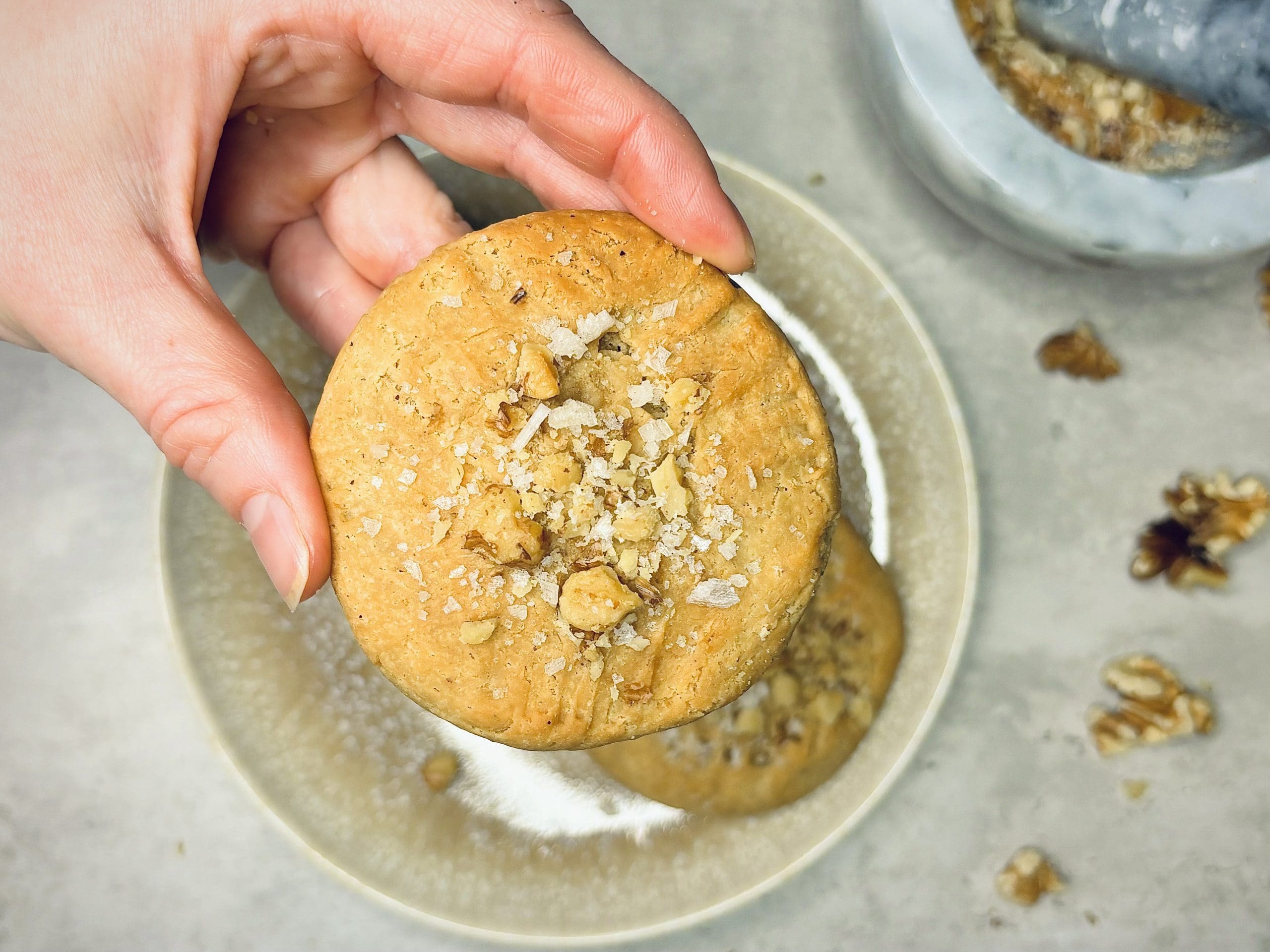 Lavkarbo kjeks med peanøttsmør
