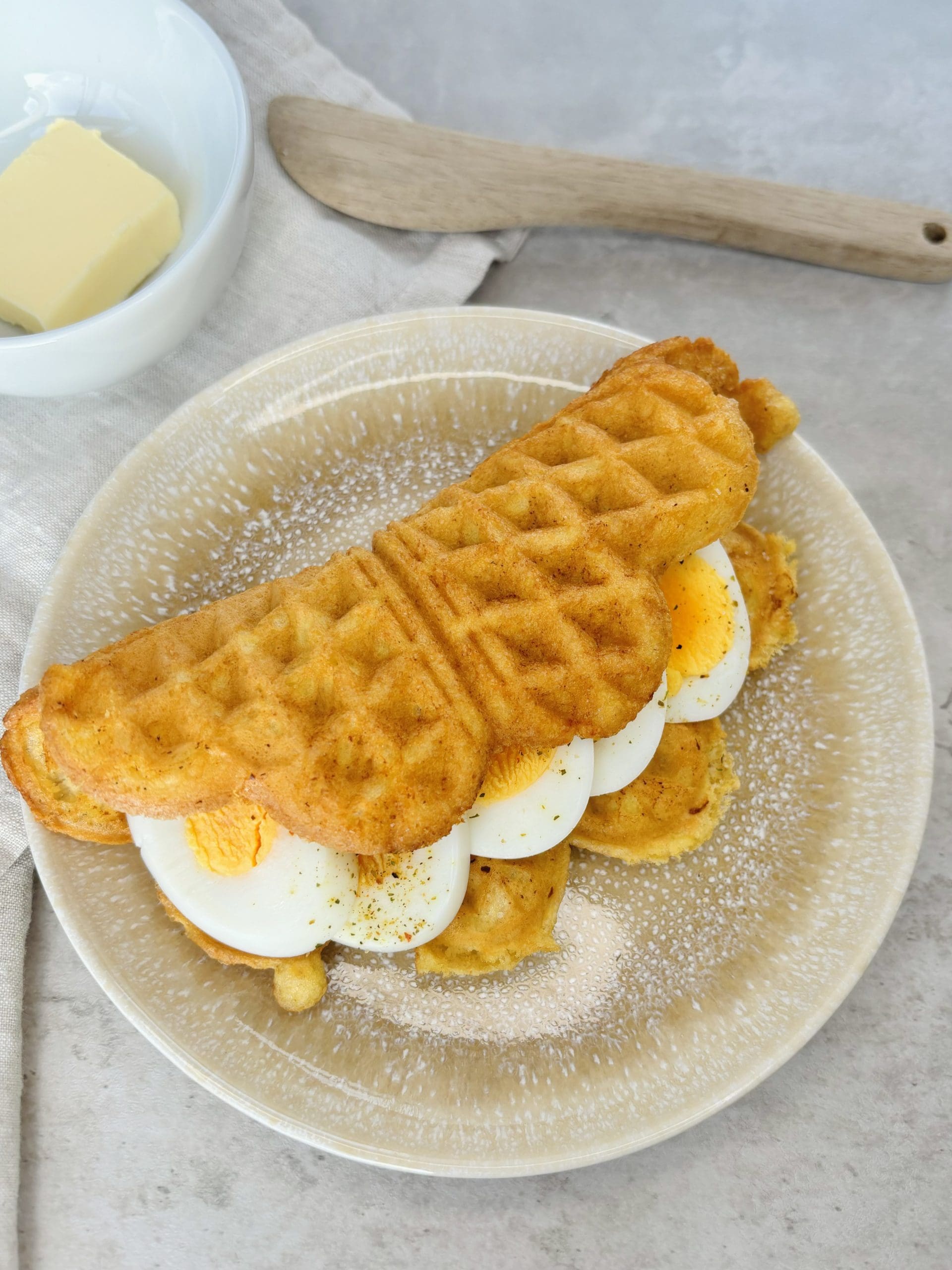 Lavkarbo chaffles uten ost