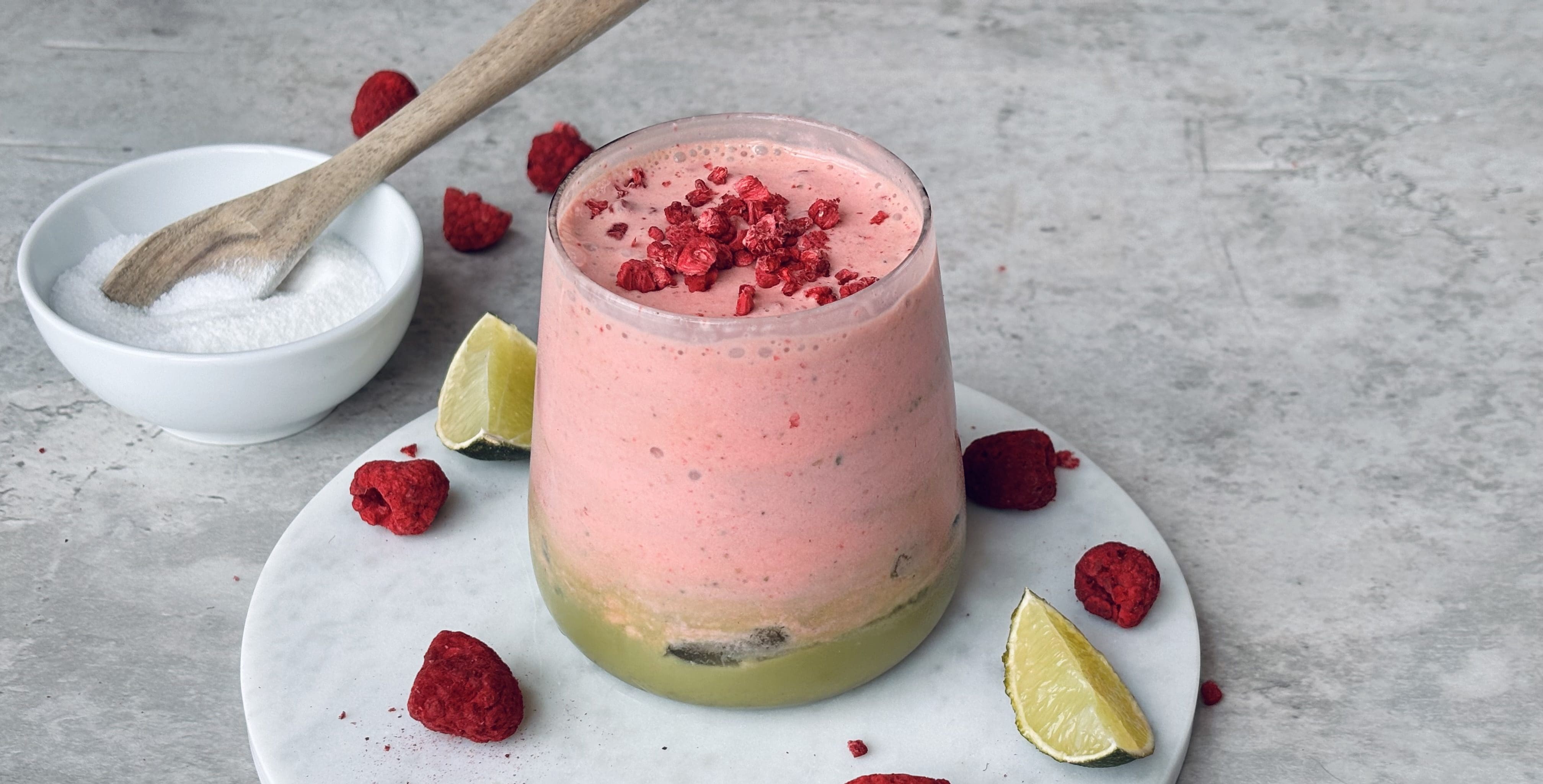 Lavkarbo is matcha med jordbærfyll. Foto: Marie Gundersen.