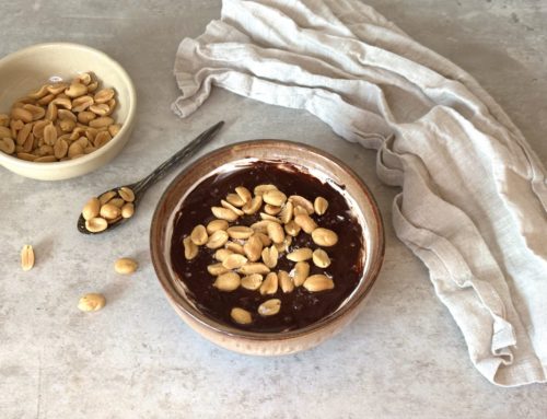 Lavkarbo Snickers-proteinbowl